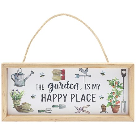 "Garden is My Happy Place" Plaque