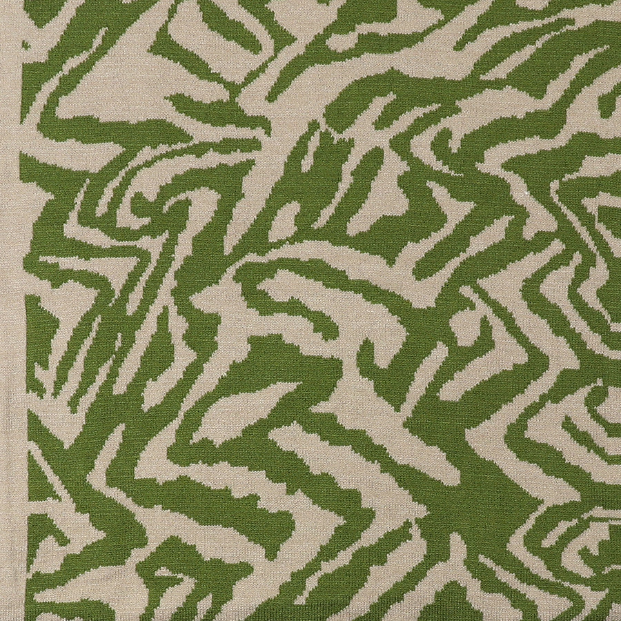 Green animal print snood