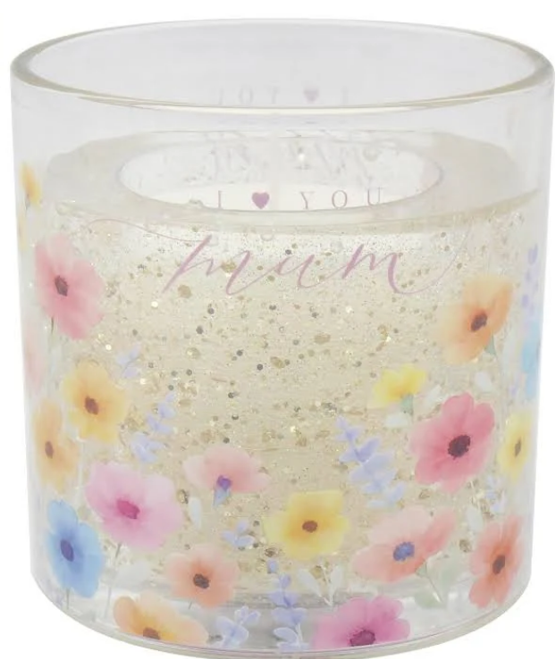 "I ♥ U Mum" LED Light-up Gel Candle