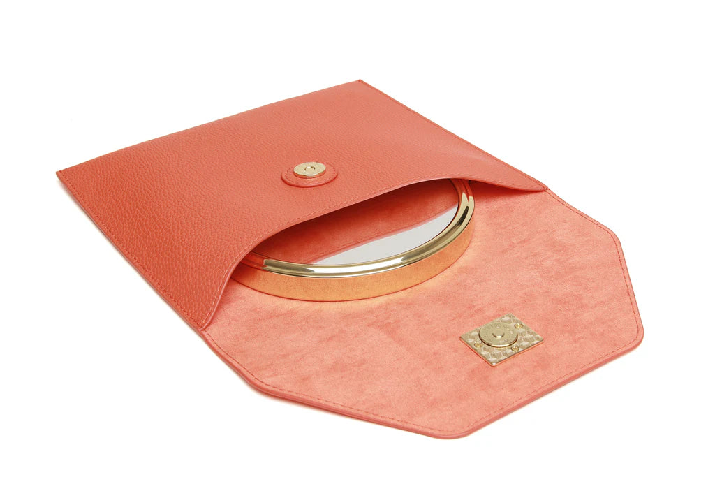 Alice Wheeler Travel Mirror - Orange
