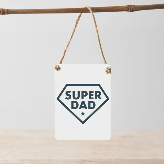 Super Dad mini metal sign