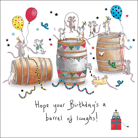 Funny Mice birthday card