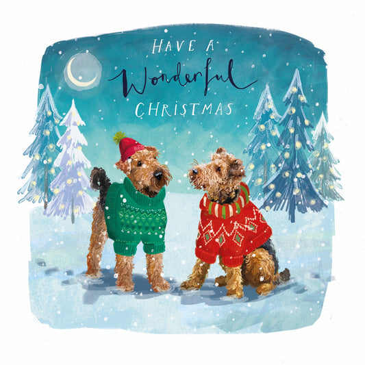 Airedale Pals Christmas Cards (Pack of 10)