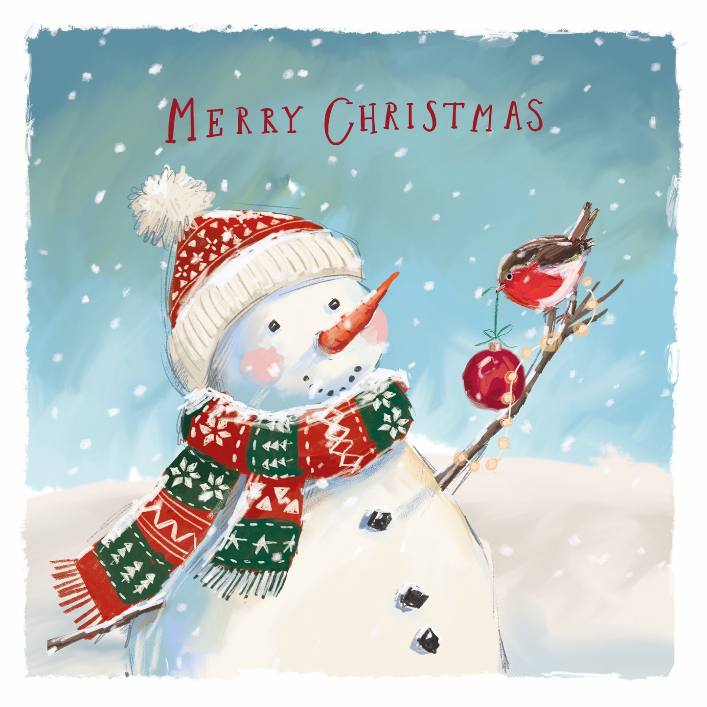 Jolly Snowman Christmas Cards (Pack of 10)
