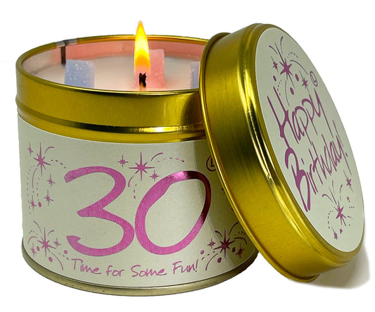 LilyFlame 30th birthday candle