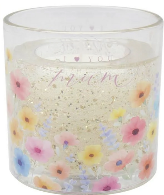 "I ♥ U Mum" LED Light-up Gel Candle