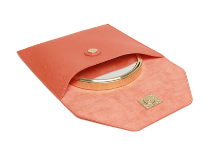Alice Wheeler Travel Mirror - Orange