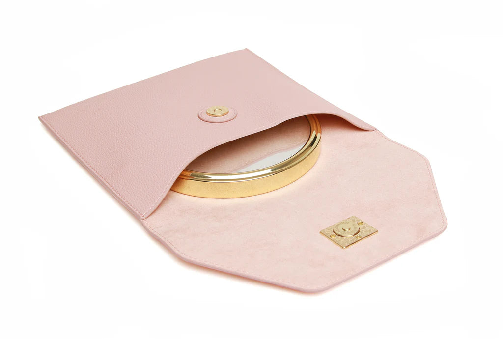 Alice Wheeler Travel Mirror - Pink
