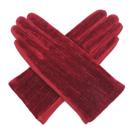 Ribbed Gloves - Red