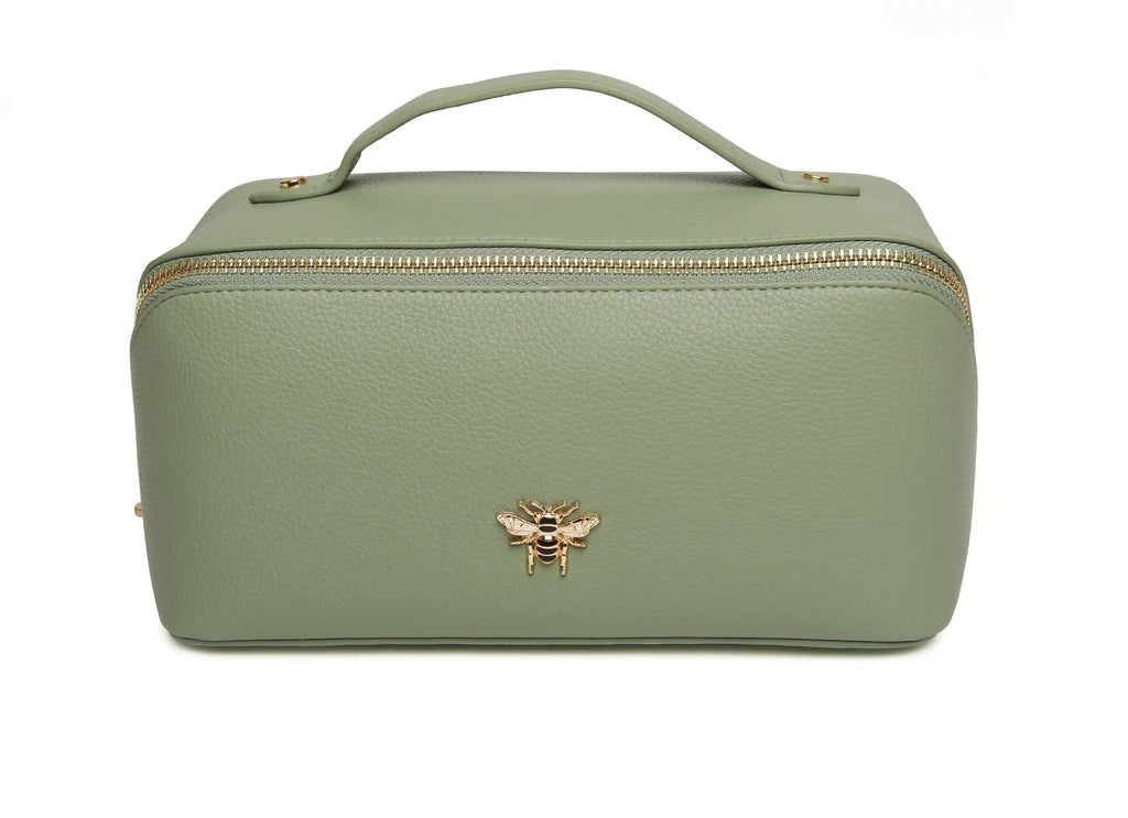 Alice Wheeler Train Case - Sage