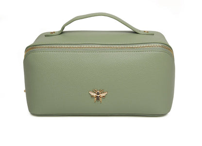 Alice Wheeler Train Case - Sage