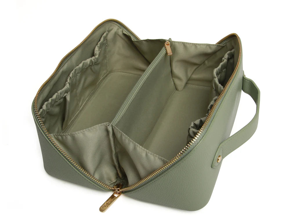 Alice Wheeler Train Case - Sage