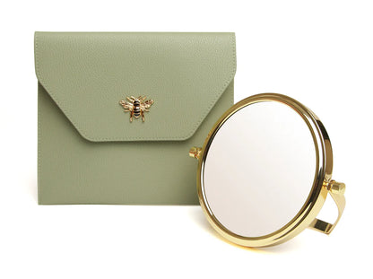 Alice Wheeler Travel Mirror - Sage