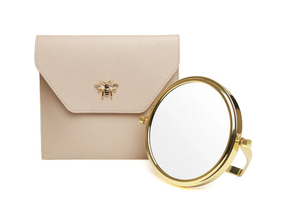 Alice Wheeler Travel Mirror - Stone