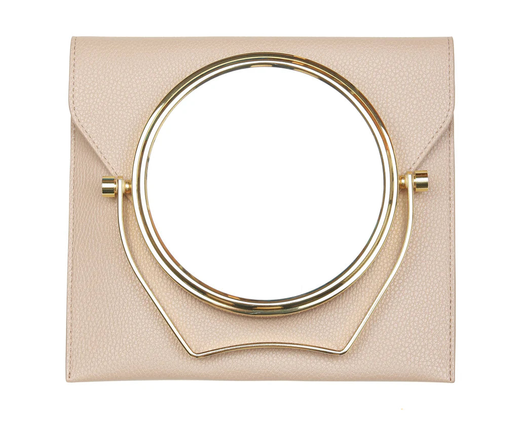 Alice Wheeler Travel Mirror - Stone